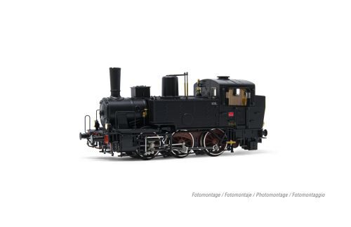 Rivarossi HR2918 FS Dampflokomotive Gr. 835 mit mit weissen Radreifen und elektr. Lampen Ep.III-IV